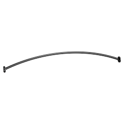 MOEN CSR2145BL Matte black 5' curved shower rod - Matte Black