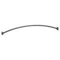 MOEN CSR2165BL Matte black 5' curved shower rod - Matte Black