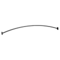 MOEN CSR2169BL Matte black adjustable curved shower rod - Matte Black
