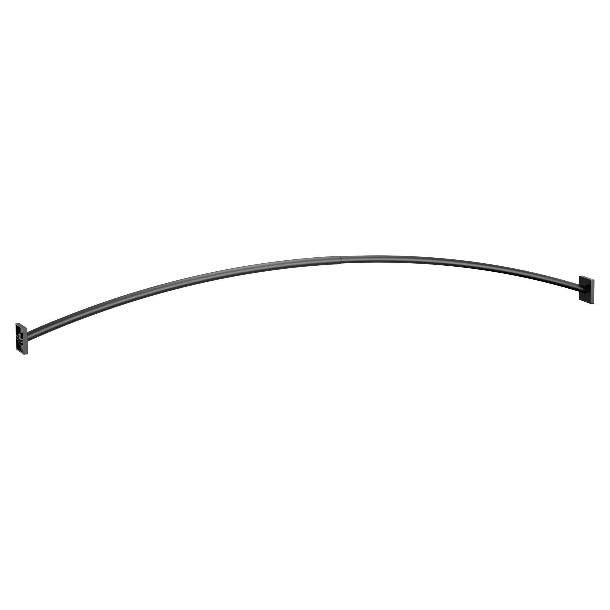MOEN CSR2169BL Matte black adjustable curved shower rod - Matte Black