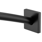 MOEN CSR2169BL Matte black adjustable curved shower rod - Matte Black