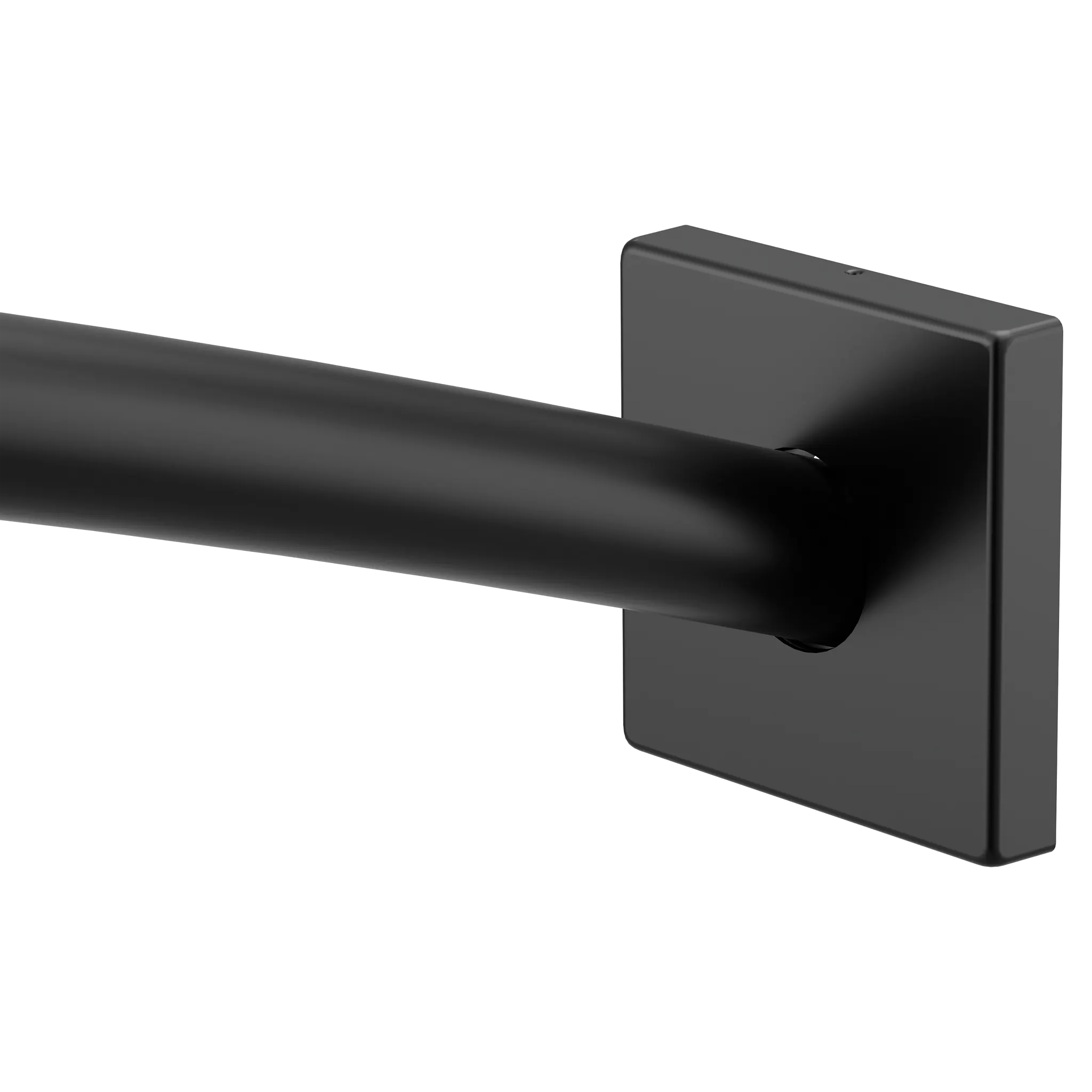 MOEN CSR2169BL Matte black adjustable curved shower rod - Matte Black