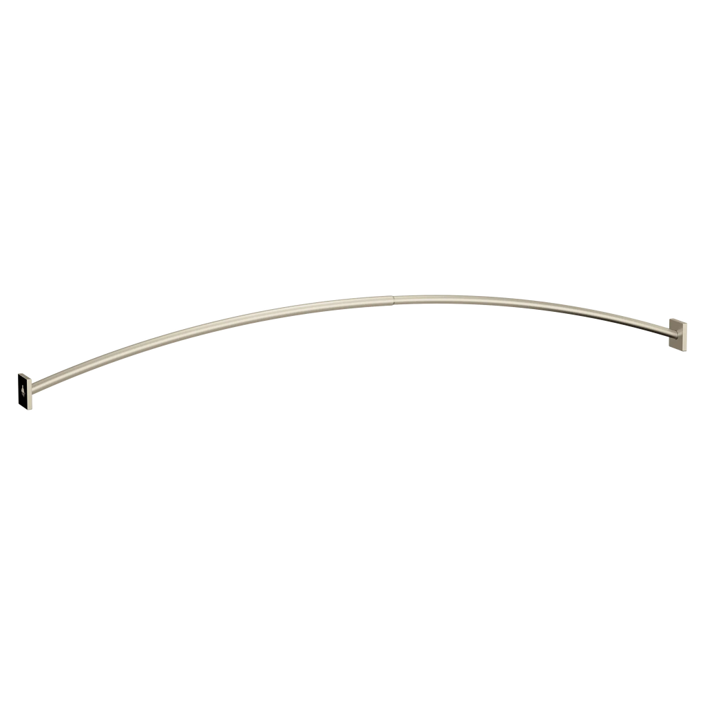 MOEN CSR2169BN Brushed nickel adjustable curved shower rod - Brushed Nickel