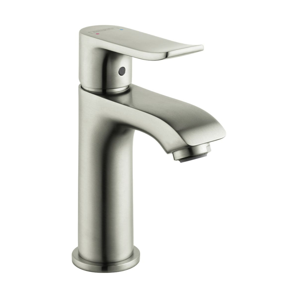 HANSGROHE 31088821 Metris Single-Hole Faucet 100 with Pop-Up Drain, 1.2 GPM - Brushed Nickel