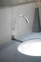 TOTO TEL163-D20ET#CP Gooseneck Wall-Mount Ecopower 0.35 Gpm Electronic Touchless Sensor Bathroom Faucet With Thermostatic Mixing Valve - Polished Chrome
