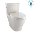 TOTO MS624124CEFG#03 Legato Washlet+ One-Piece Elongated 1.28 Gpf Universal Height Skirted Toilet With Cefiontect - Bone
