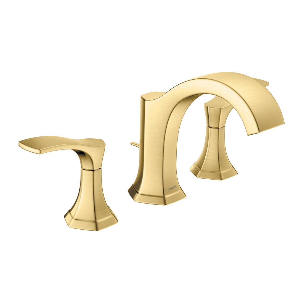 HANSGROHE 04813250 Locarno Widespread Faucet 110 with pop-up drain, 1.2 GPM - Brushed Gold Optic