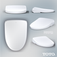 TOTO SW4736AT40#01 S7A WASHLET+ Electronic Bidet Toilet Seat with EWATER+ Bowl and Wand Cleaning , Cotton White