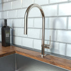 HANSGROHE 72800831 Talis N HighArc Kitchen Faucet, O-Style 2-Spray Pull-Down, 1.75 GPM - Polished Nickel
