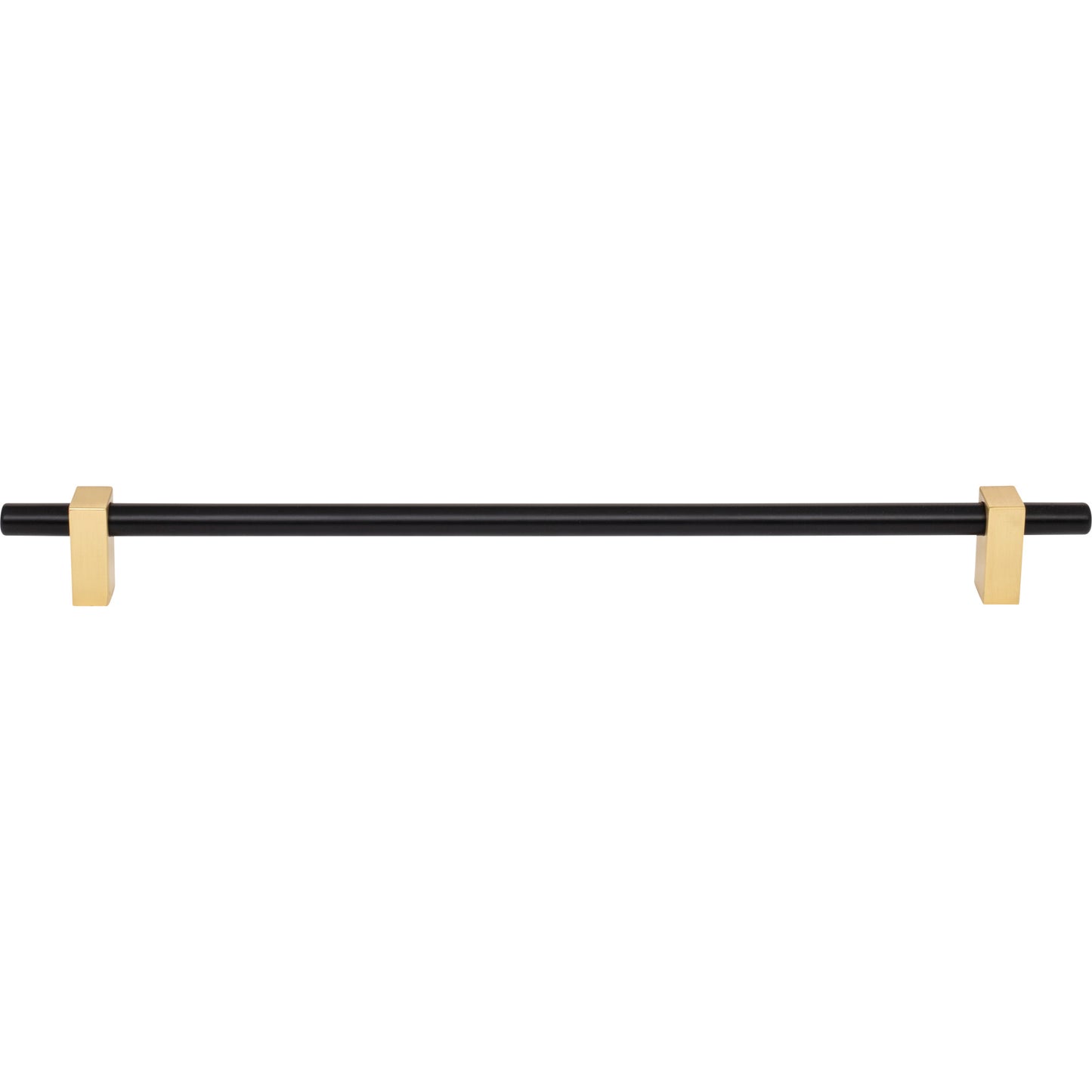 JEFFREY ALEXANDER 478-305MBBG Larkin 2 305 mm Center-to-Center Bar Pull - Matte Black w/Brushed Gold