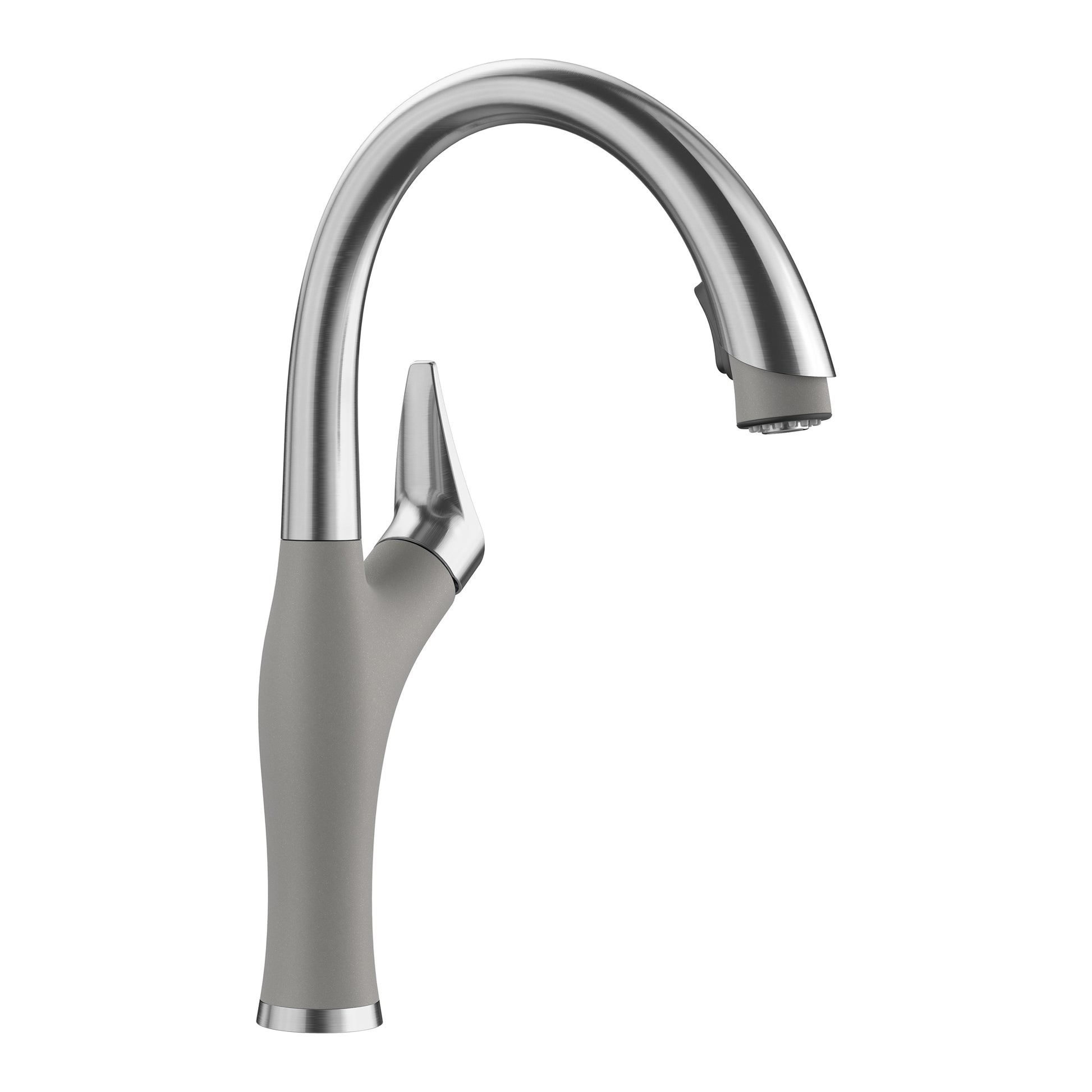 BLANCO 442034 Artona Artona Pull-Down Dual-Spray Kitchen Faucet - PVD Steel/Metallic Gray in Pvd Steel/Metallic Gray