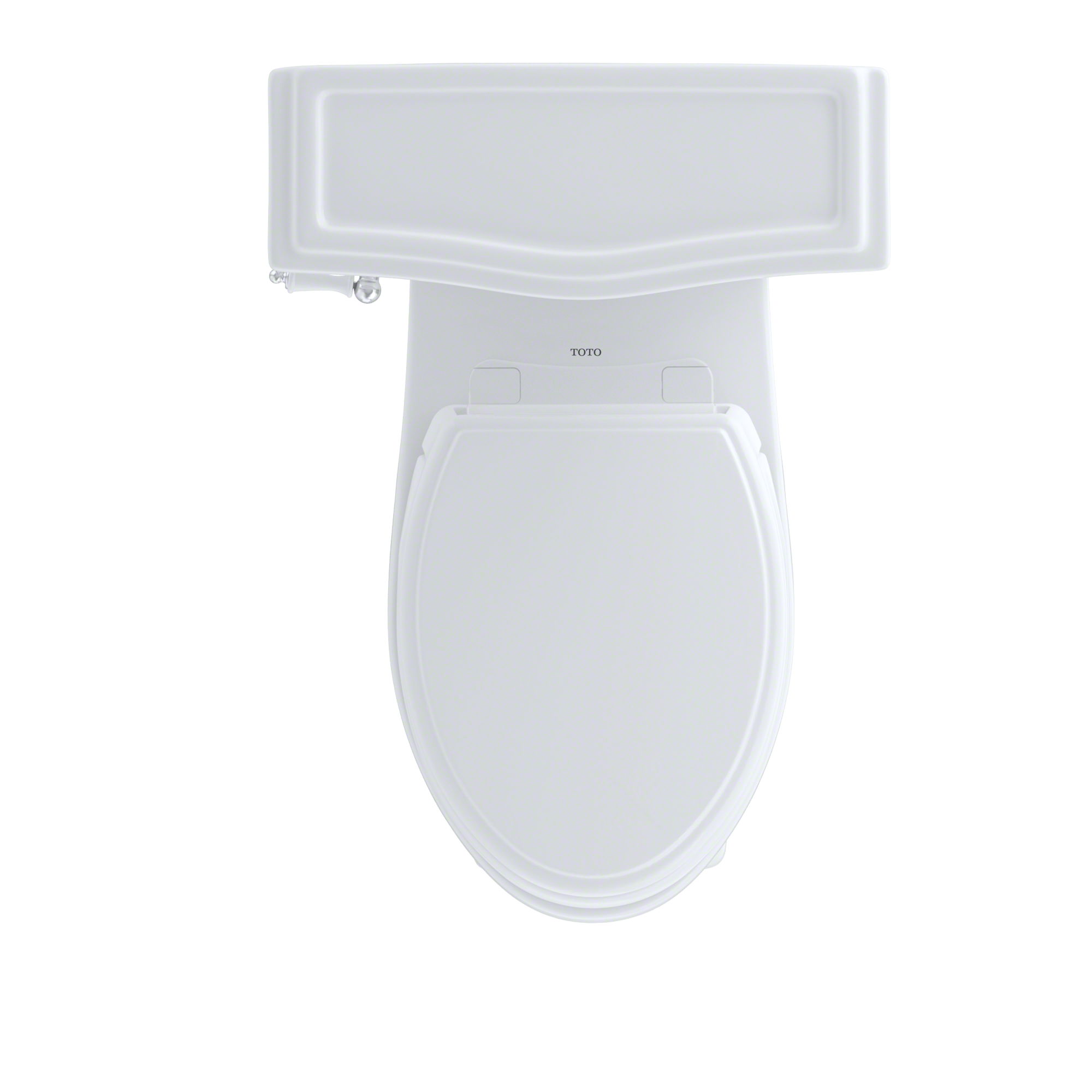 TOTO CST784EF#01 Eco Clayton Two-Piece Elongated 1.28 GPF Universal Height Toilet , Cotton White