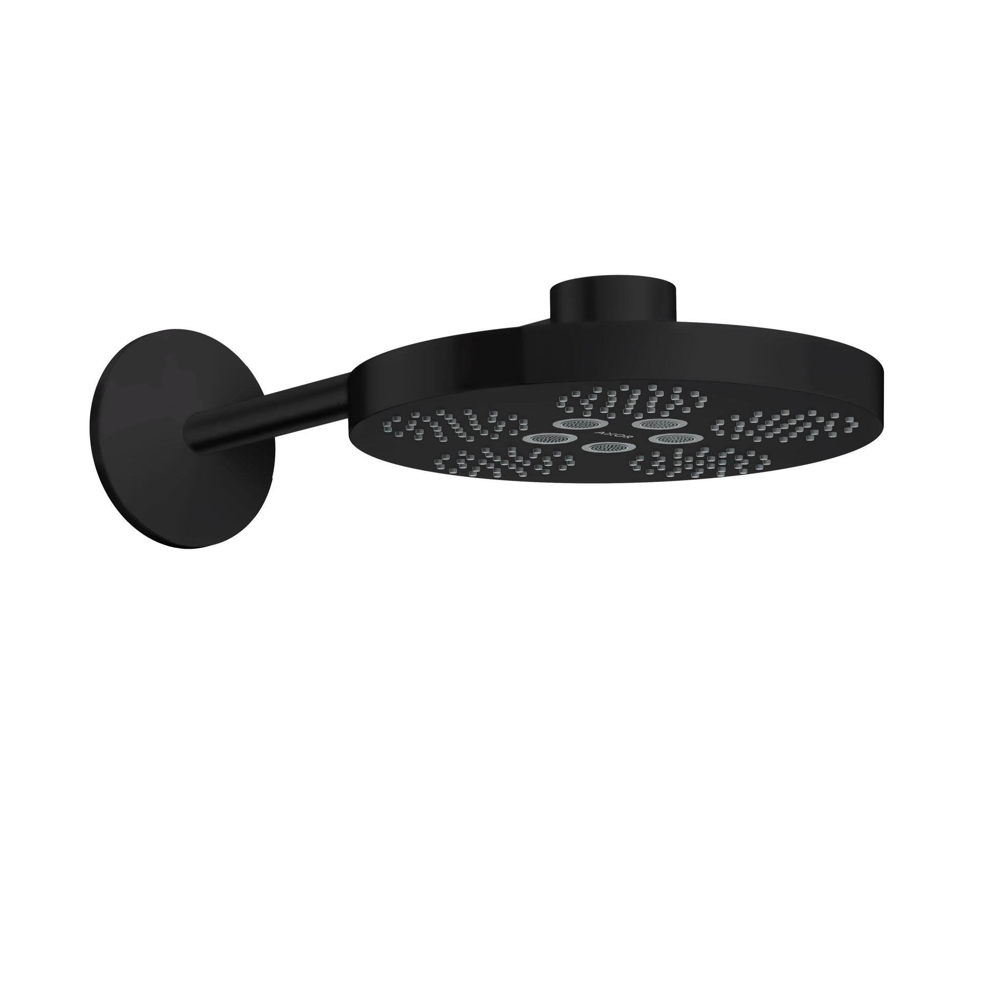 AXOR ONE Showerhead 280 2-Jet with Showerarm Trim, 1.75 GPM in Matte Black