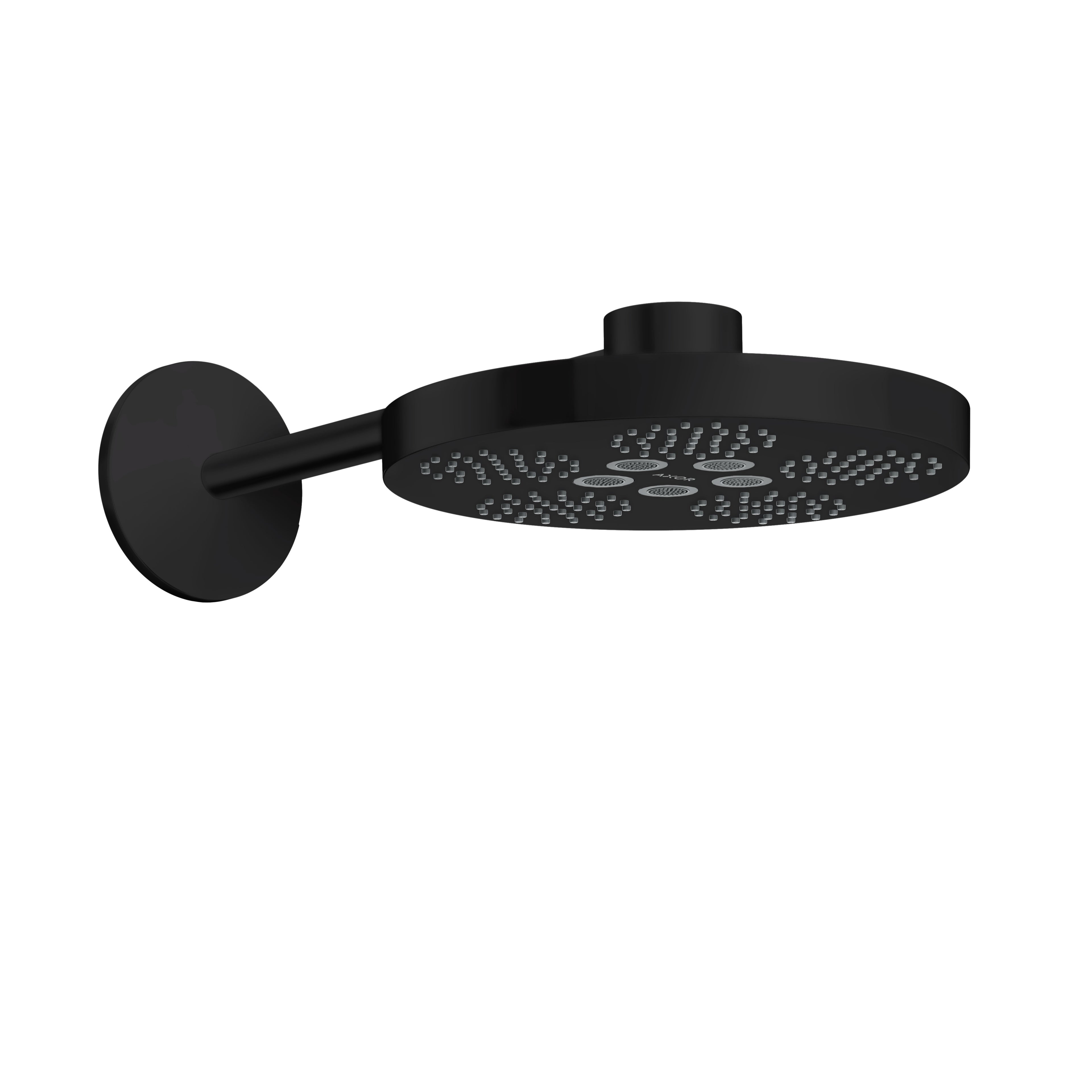 AXOR 48481671 ONE Showerhead 280 2-Jet with Showerarm Trim, 2.5 GPM - Matte Black