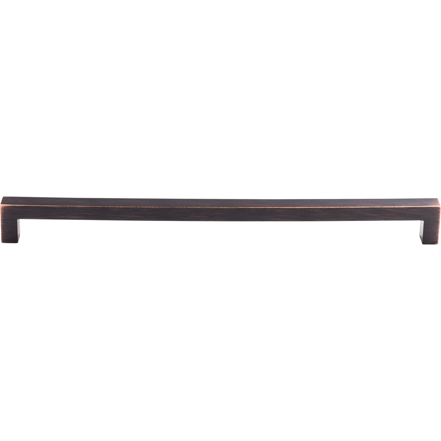 TOP KNOBS M1837 Square Bar 12" Center to Center Bar Pull - Tuscan Bronze