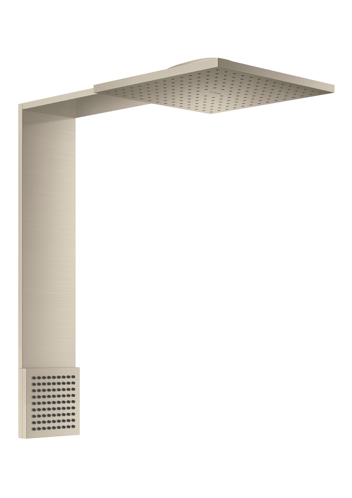 AXOR 12594821 ShowerComposition 2-Jet Showerhead 250/250 and Shoulder Shower, 2.5 GPM - Brushed Nickel
