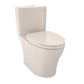 TOTO MS446124CEMFGN#12 Aquia IV Two-Piece Elongated Dual Flush 1.28 and 0.9 GPF Universal Height Toilet with CEFIONTECT , Sedona Beige