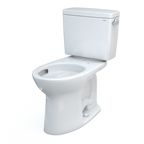 TOTO CST776CEFRG#01 Drake Two-Piece Elongated 1.28 Gpf Universal Height Tornado Flush Toilet With Cefiontect And Right-Hand Trip Lever - Cotton White