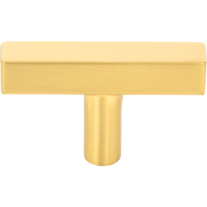 JEFFREY ALEXANDER 845T-BG Dominique 2" Length Bar Knob - Brushed Gold