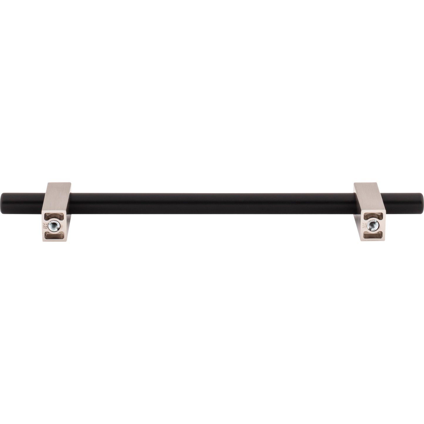 JEFFREY ALEXANDER 478-160MBSN Larkin 2 160 mm Center-to-Center Bar Pull - Matte Black w/Satin Nickel