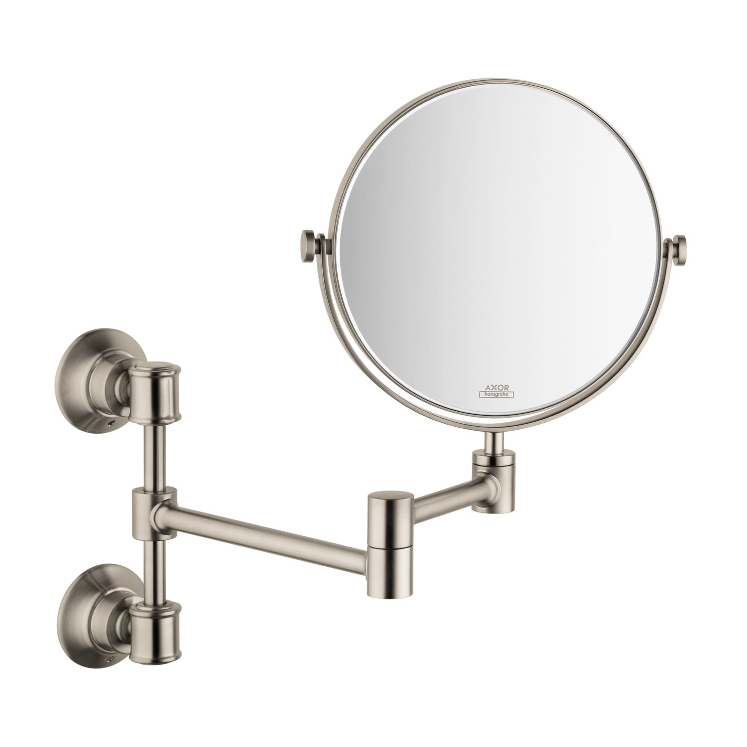 AXOR 42090820 Montreux Shaving Mirror - Brushed Nickel