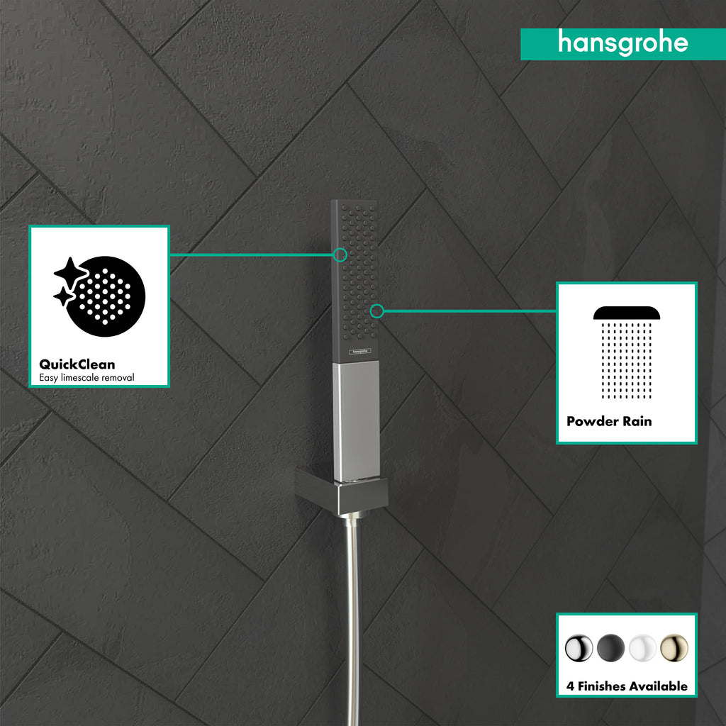 HANSGROHE 26867001 Rainfinity Baton Handshower 100 1-Jet, 1.75 GPM - Chrome