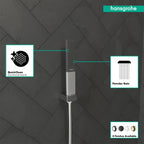 HANSGROHE 26867001 Rainfinity Baton Handshower 100 1-Jet, 1.75 GPM - Chrome