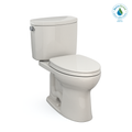 TOTO MS454124CEFG#12 Drake Ii Two-Piece Elongated 1.28 Gpf Universal Height Toilet With Cefiontect And Ss124 Softclose Seat - Sedona Beige