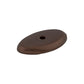 TOP KNOBS M1438 Aspen Oval Knob Backplate - Mahogany Bronze