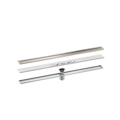 AXOR 42522801 Drains Floor Installation 35 7/16" - Stainless Steel Optic