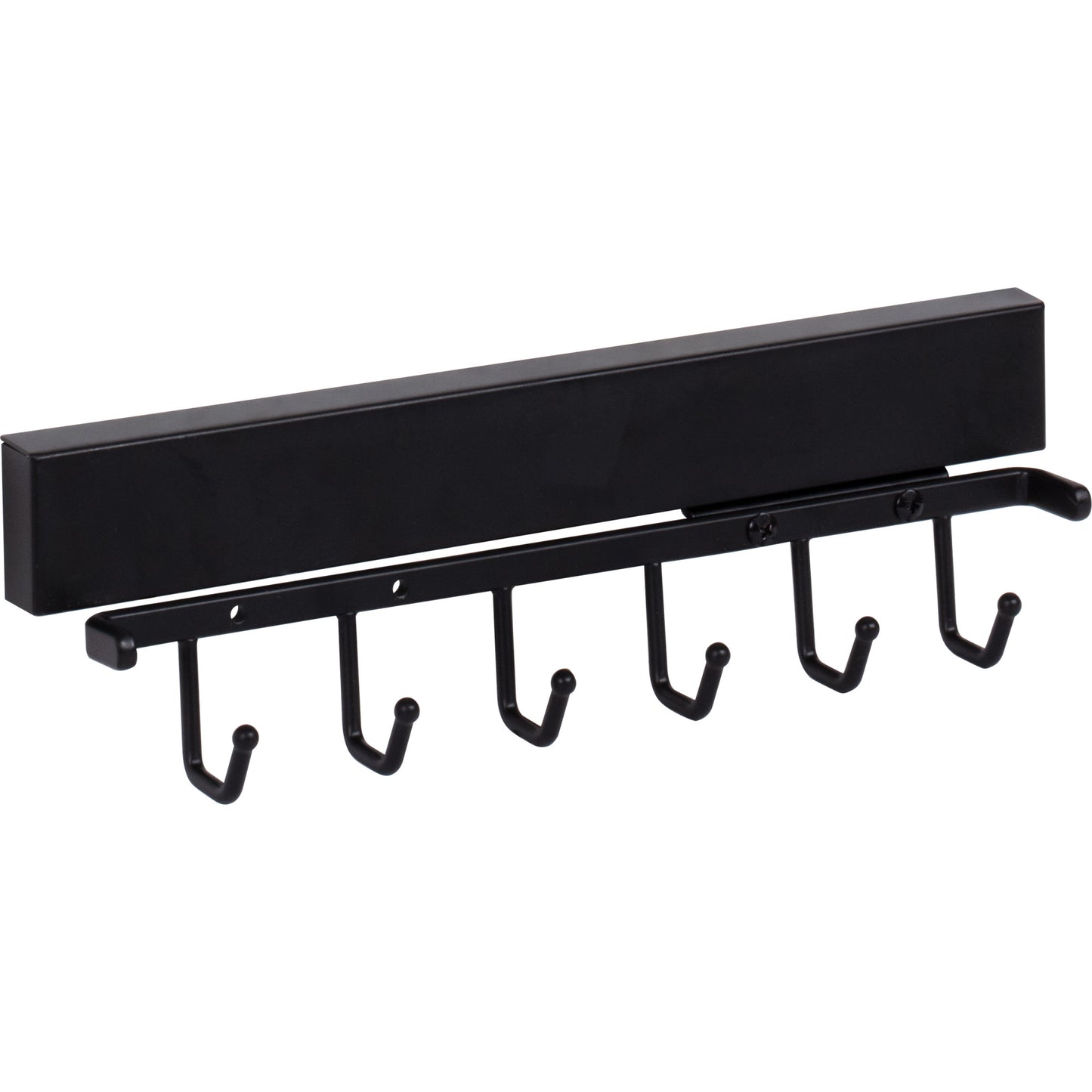 HARDWARE RESOURCES 295B-MB Matte Black 12" Belt Rack - Matte Black