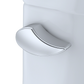 TOTO MS634124CEFG#01 Supreme II One-Piece Elongated 1.28 GPF Universal Height Toilet with CEFIONTECT and SS124 SoftClose Seat , Cotton White