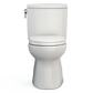 TOTO MS474124CUFG#11 Vespin II 1G Two-Piece Elongated 1.0 GPF Universal Height Toilet with CEFIONTECT and SS124 SoftClose Seat , Colonial White