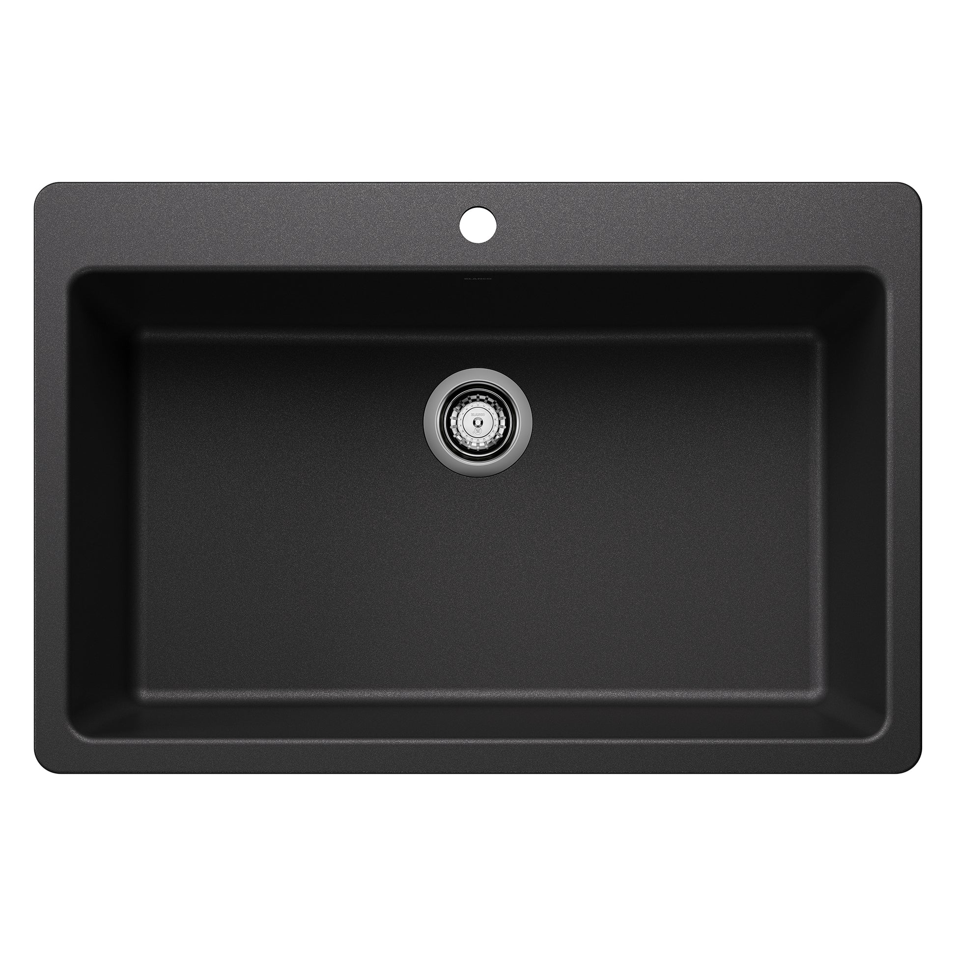 BLANCO 443195 Liven Liven SILGRANIT 33" Super Single Dual Mount Kitchen Sink - Anthracite in Anthracite