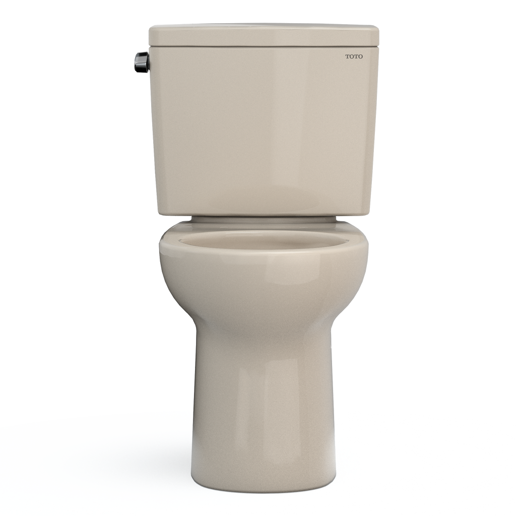 TOTO CST775CSFG#03 Drake Two-Piece Round 1.6 Gpf Universal Height Tornado Flush Toilet With Cefiontect - Bone