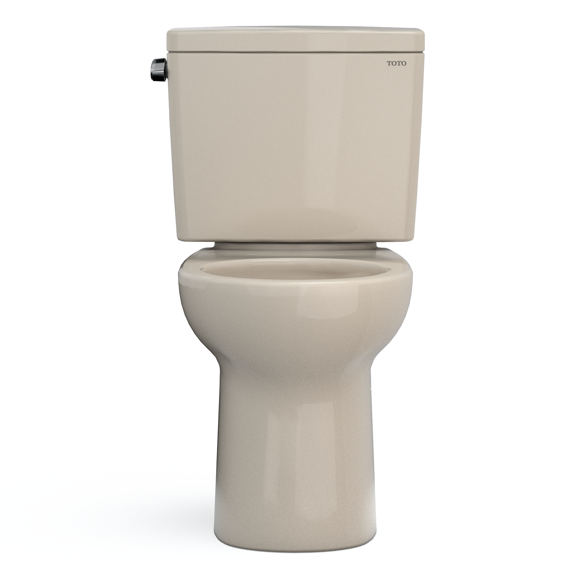 TOTO CST775CEFG#03 Drake Two-Piece Round 1.28 Gpf Universal Height Tornado Flush Toilet With Cefiontect - Bone
