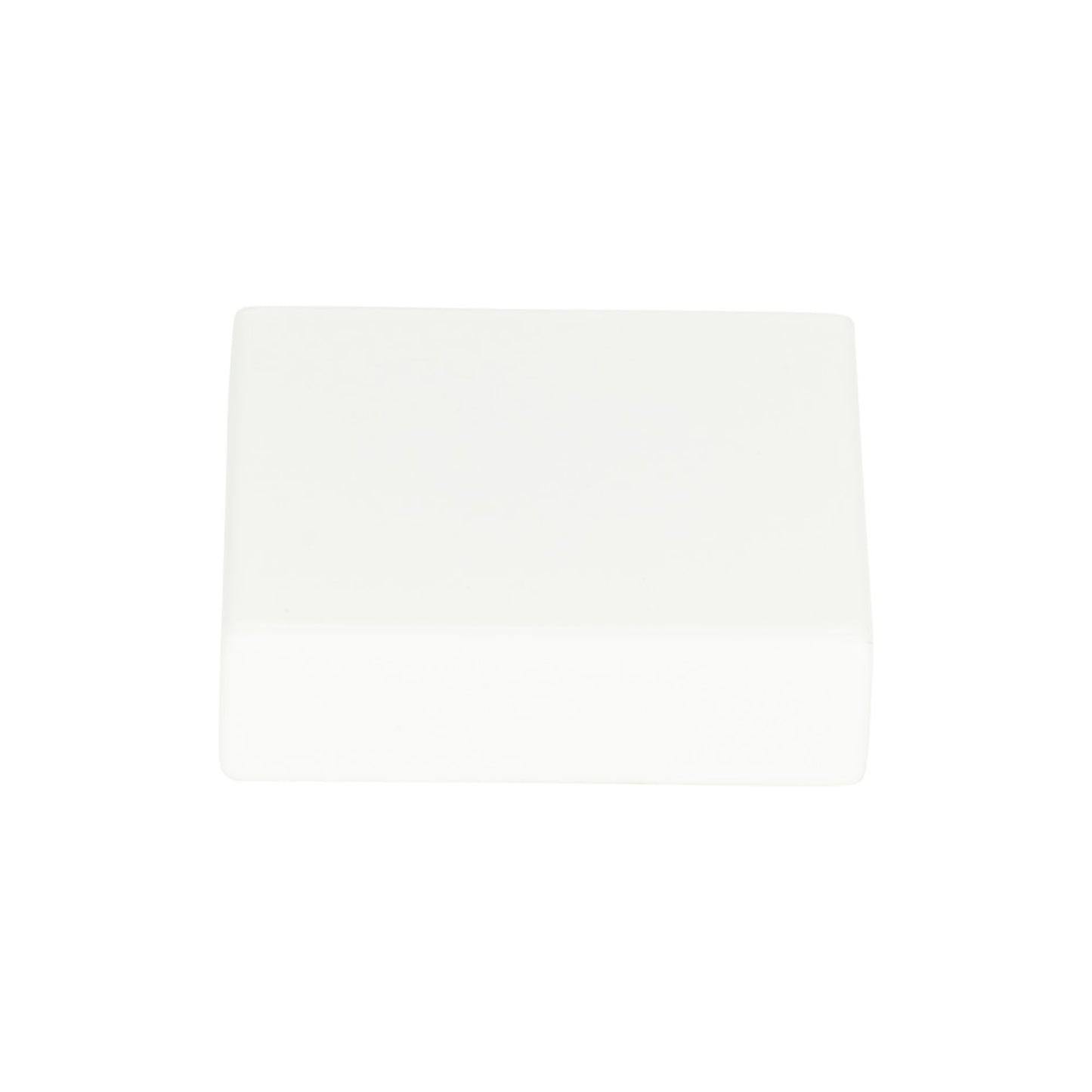 ATLAS A833-WG Thin Square 1 1/4" Length Square Knob , High White Gloss