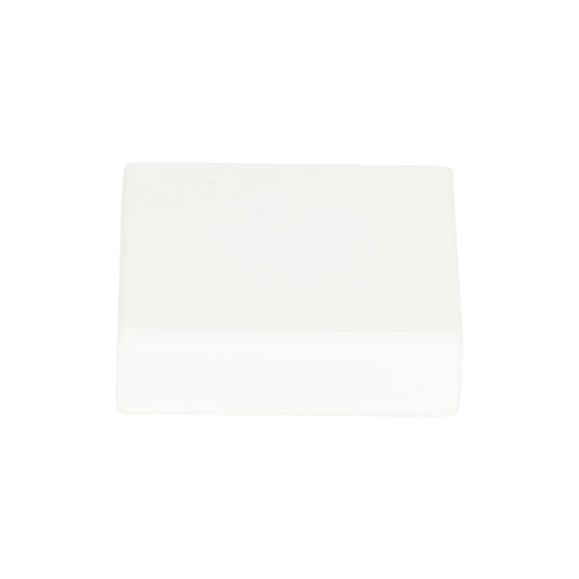 ATLAS A833-WG Thin Square 1 1/4" Length Square Knob , High White Gloss