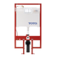 TOTO WT151800M#WH DuoFit In-Wall Dual Flush 0.9 and 1.6 GPF Tank System PEX Supply Line and White Rectangular Push Plate - WT151800M#WH , White