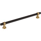 TOP KNOBS M2752 Bit 8 13/16" Center to Center Bar Pull - Flat Black and Honey Bronze