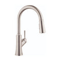 HANSGROHE 04793800 Joleena HighArc Kitchen Faucet, 2-Spray Pull-Down, 1.75 GPM - Stainless Steel Optic