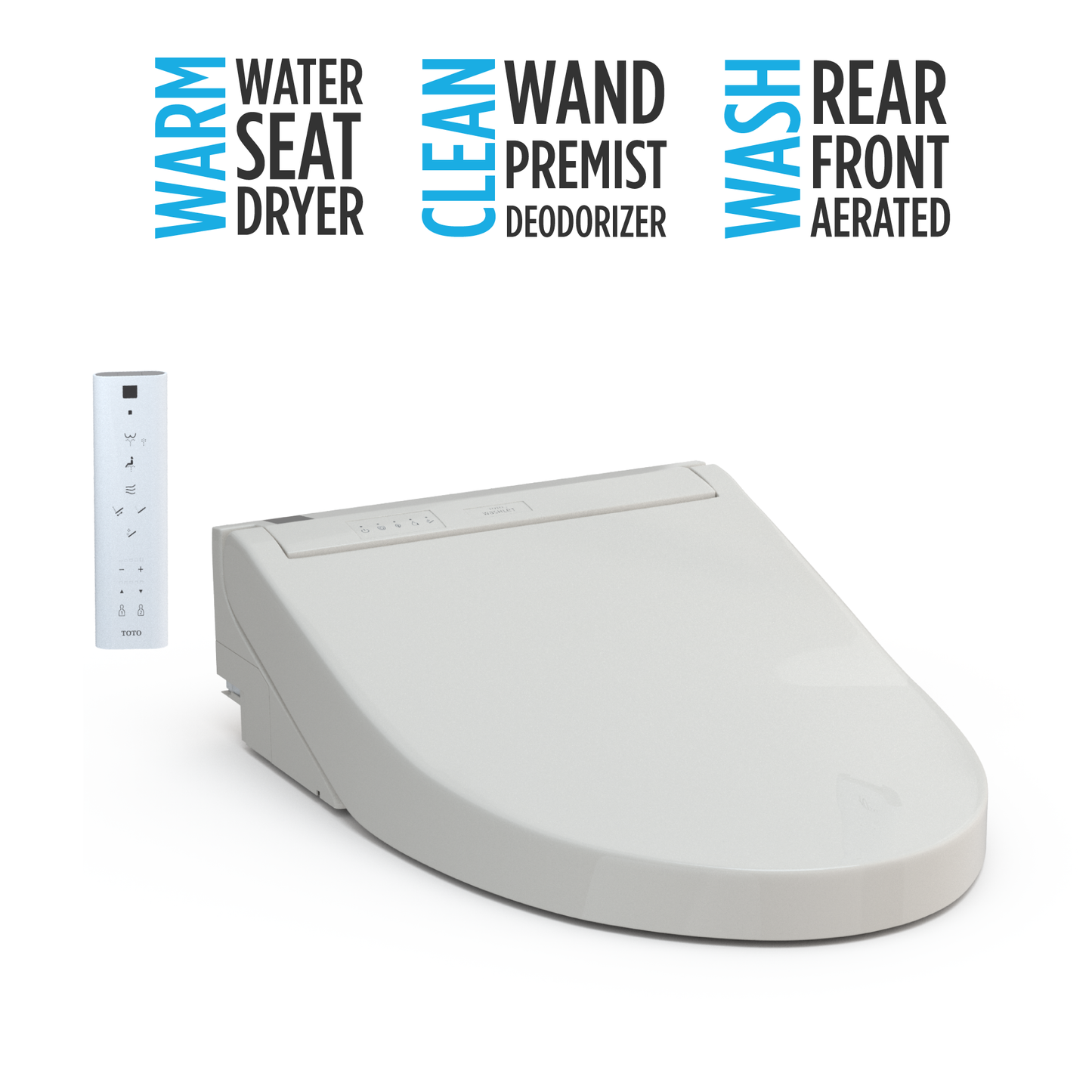 TOTO SW3084#12 WASHLET C5 Electronic Bidet Toilet Seat with PREMIST and EWATER+ Wand Cleaning , Sedona Beige