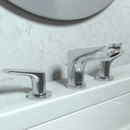HANSGROHE 04369000 Focus Widespread Faucet 100 with Pop-Up Drain, 1.2 GPM - Chrome