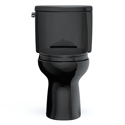 TOTO MS454124CEF#51 Drake Ii Two-Piece Elongated 1.28 Gpf Universal Height Toilet With Ss124 Softclose Seat - Ebony