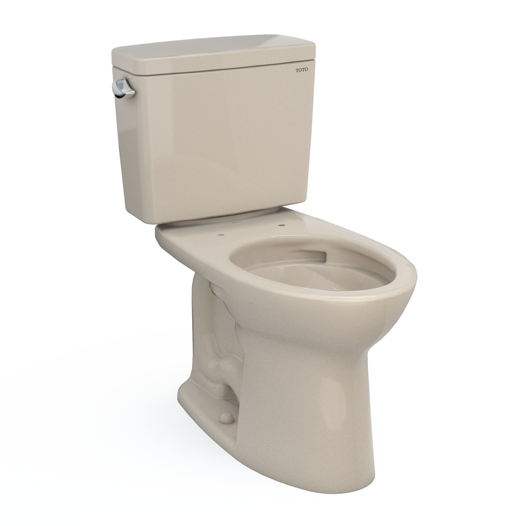 TOTO CST776CSFG#03 Drake  Two-Piece Elongated 1.6 Gpf Universal Height Tornado Flush Toilet With Cefiontect - Bone