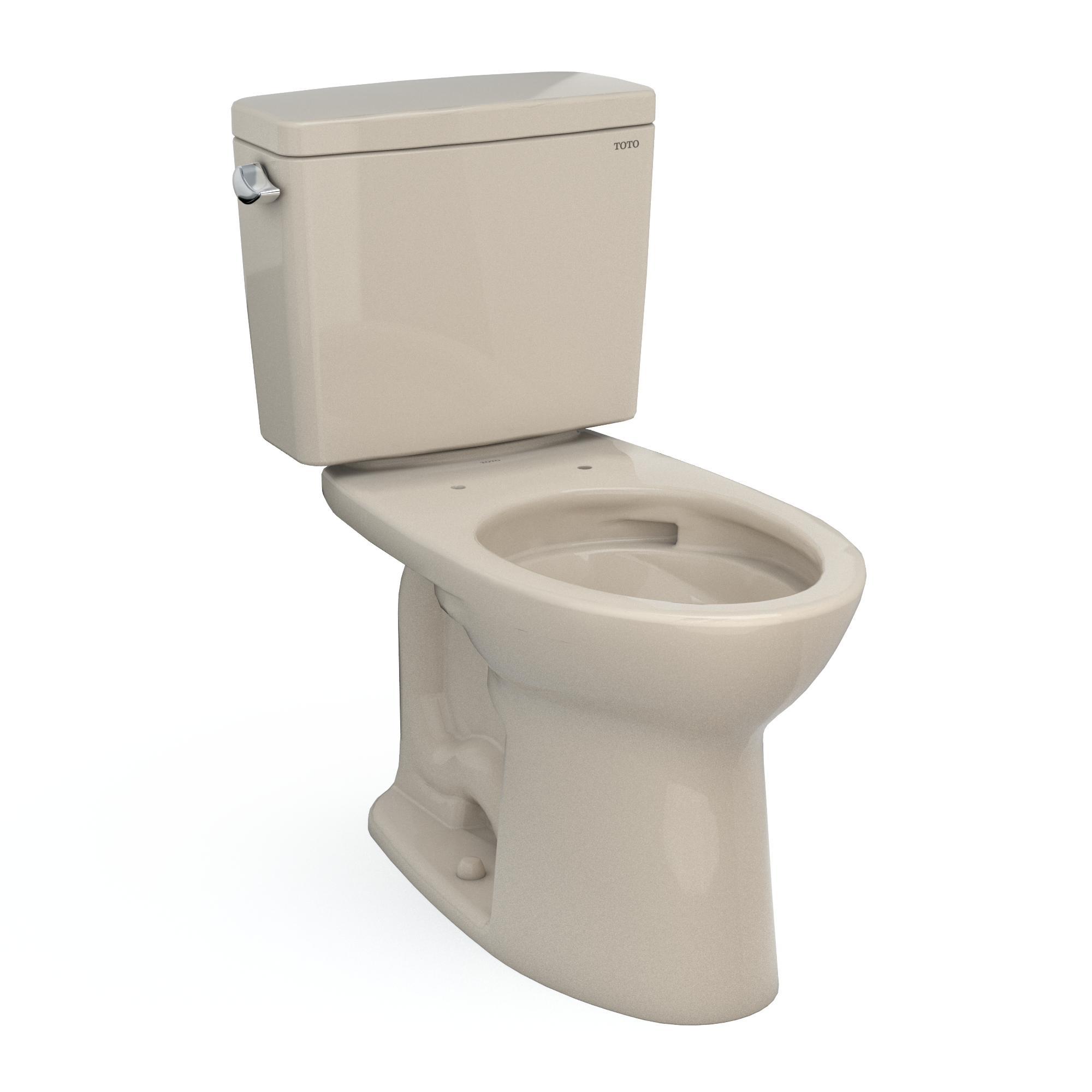 TOTO CST776CSFG#03 Drake  Two-Piece Elongated 1.6 Gpf Universal Height Tornado Flush Toilet With Cefiontect - Bone