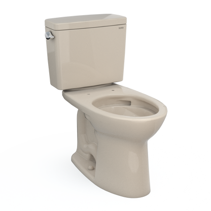 TOTO CST776CSFG#03 Drake  Two-Piece Elongated 1.6 Gpf Universal Height Tornado Flush Toilet With Cefiontect - Bone