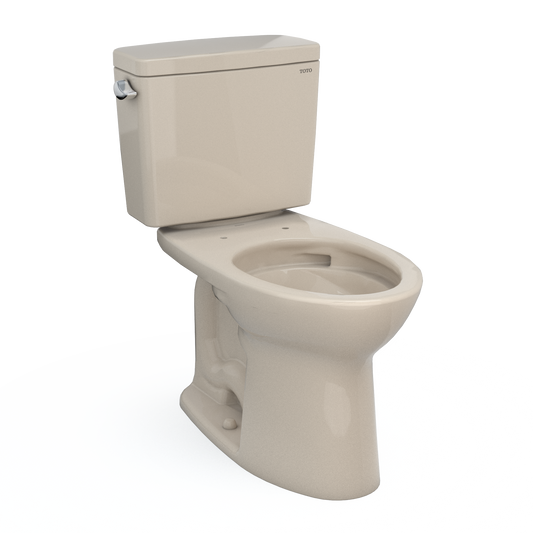 TOTO CST776CSFG#03 Drake  Two-Piece Elongated 1.6 Gpf Universal Height Tornado Flush Toilet With Cefiontect - Bone