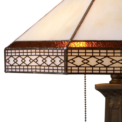 MARKETPLACE D1858 Stone Filigree 24'' High 2-Light Table Lamp - Tiffany Bronze