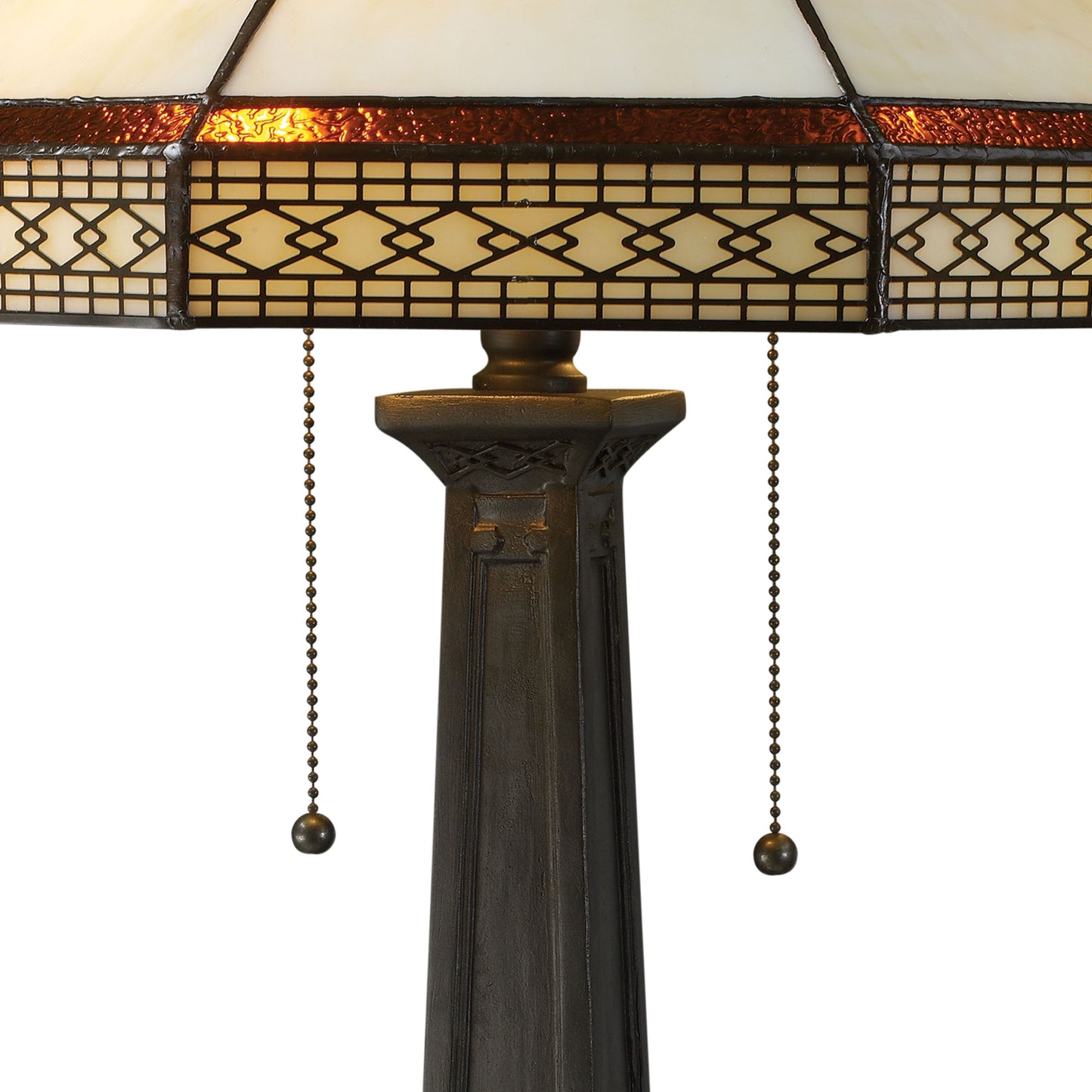 MARKETPLACE D1858 Stone Filigree 24'' High 2-Light Table Lamp - Tiffany Bronze